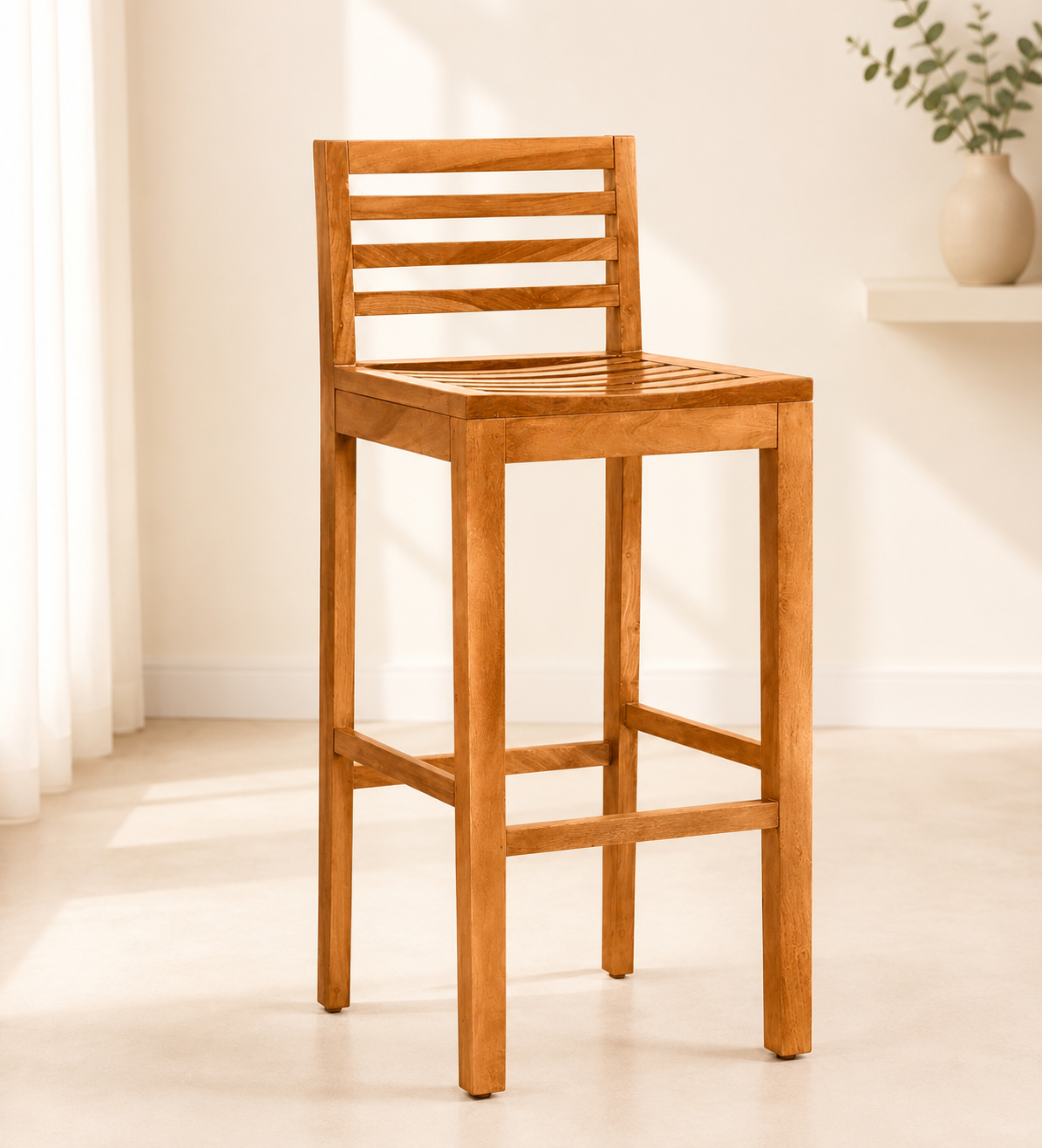 Frden-Sheesham-Wood-Bar-Chairs-in-Light-Teak-Finish-Set-of-2-classic-wood-1.png Frden Sheesham Wood Bar Chairs in Light Teak Finish (Set of 2) - Image 1