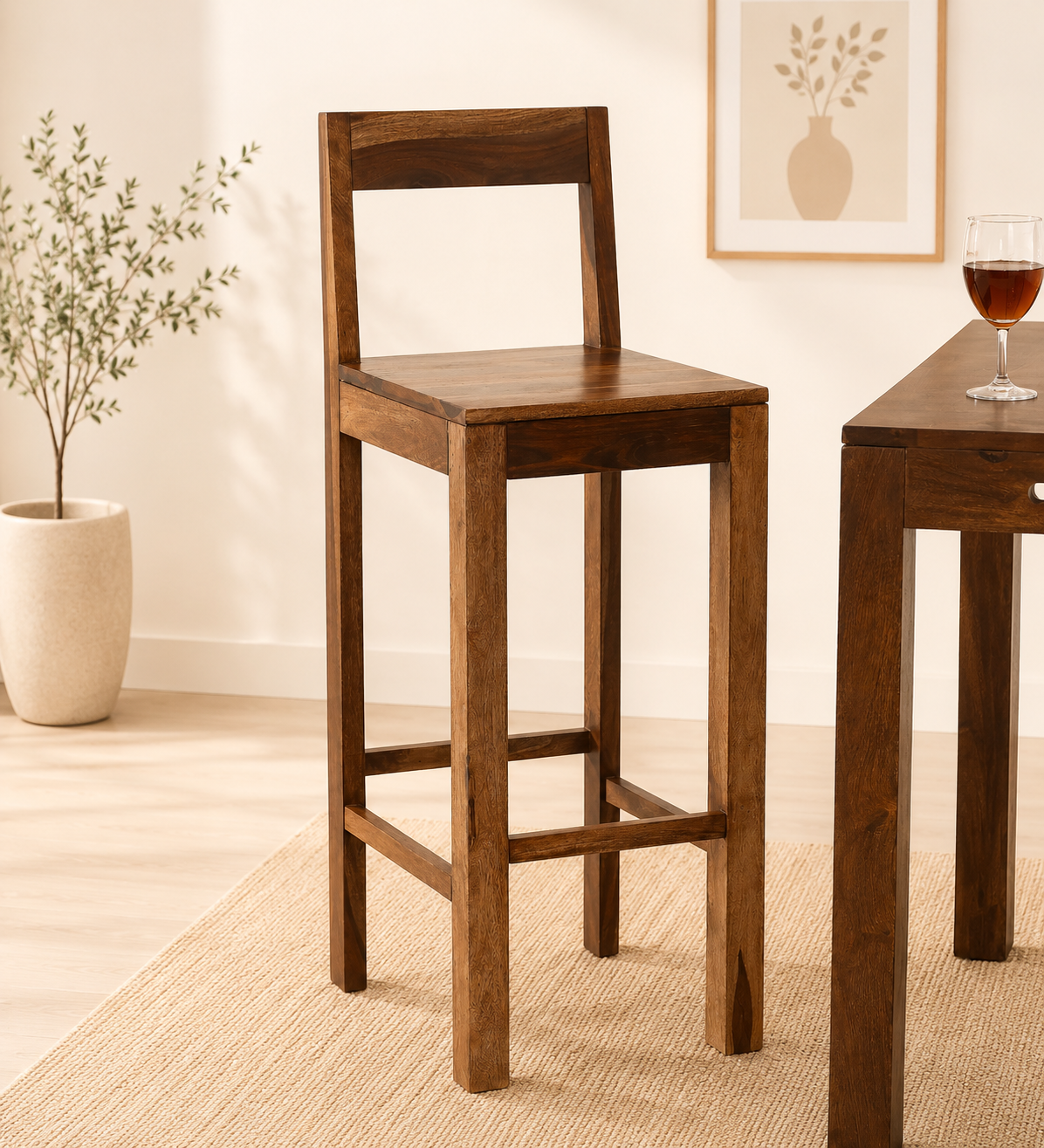 Gavro-Solid-Wood-Bar-Chairs-in-Dark-Walnut-Finish-Set-of-2-classic-wood-1.png Gavro Solid Wood Bar Chairs in Dark Walnut Finish (Set of 2) - Image 1